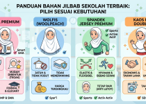 bahan jilbab sekolah terbaik untuk seragam