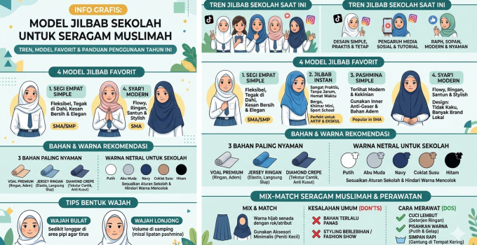 model jilbab sekolah