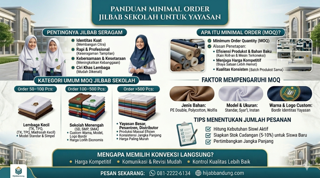 minimal order hijab sekolah