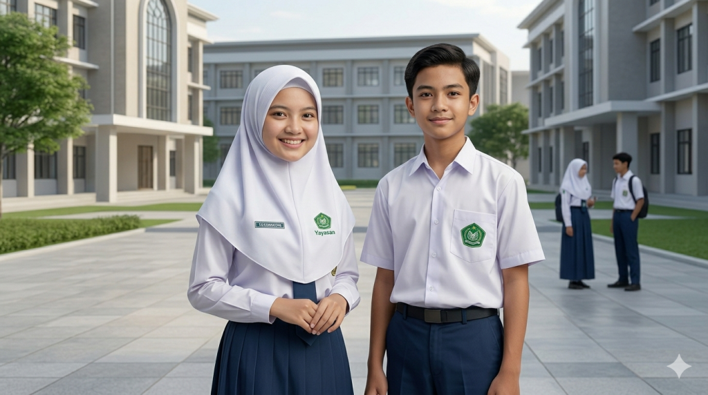 minimal order hijab sekolah untuk yayasan