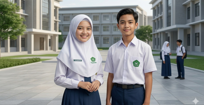 minimal order hijab sekolah untuk yayasan